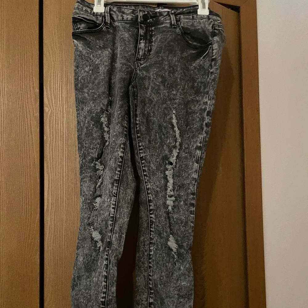 Just fab black skinny jeans